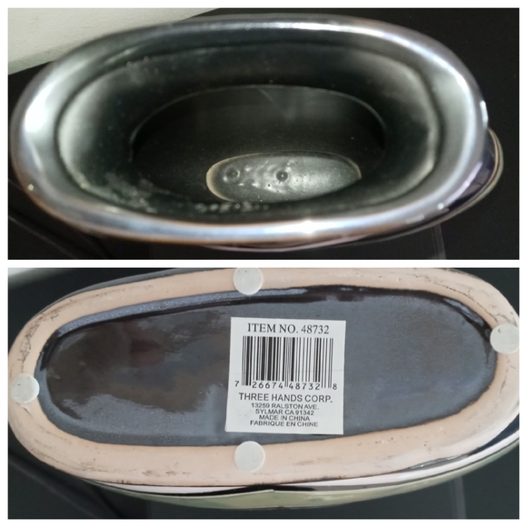 "THREE HANDS" Geometric Eclectic Ceramic Vase - Picture 9 of 9